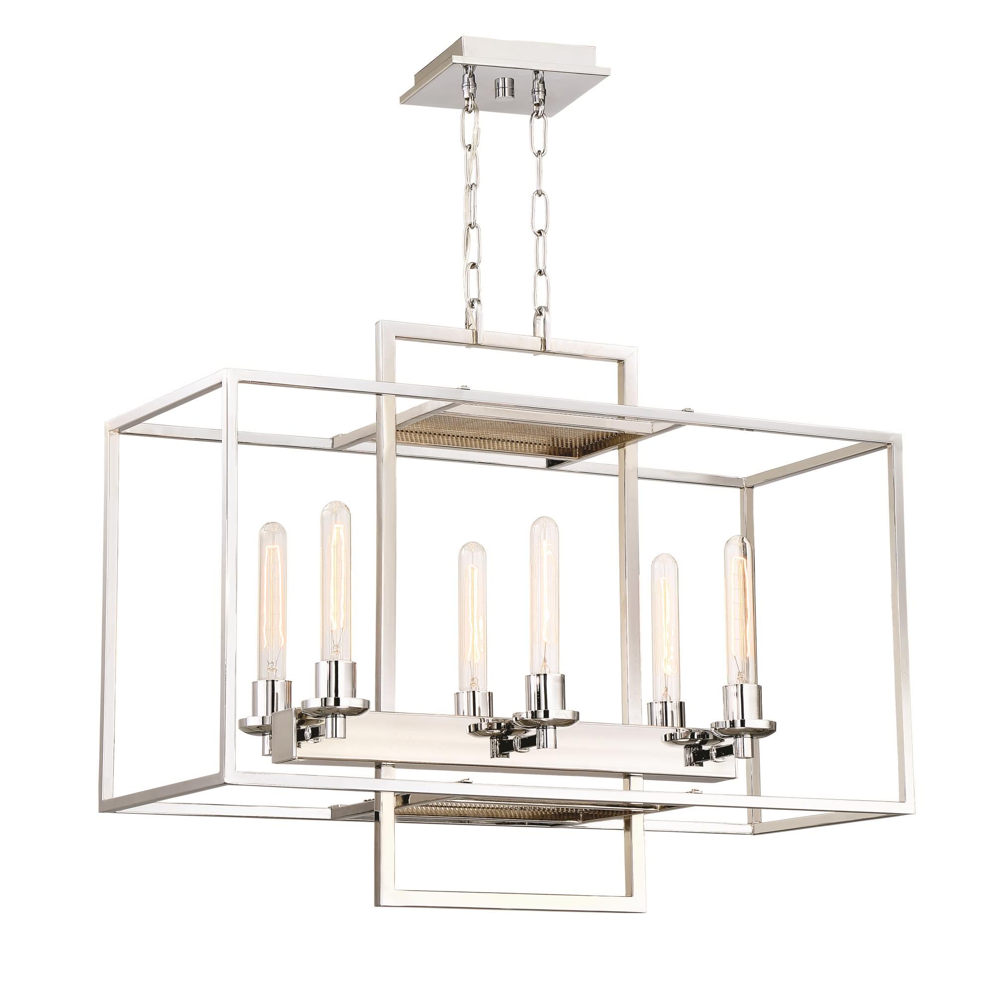 Cubic 12 Inch 6 Light Linear Suspension Light by Craftmade